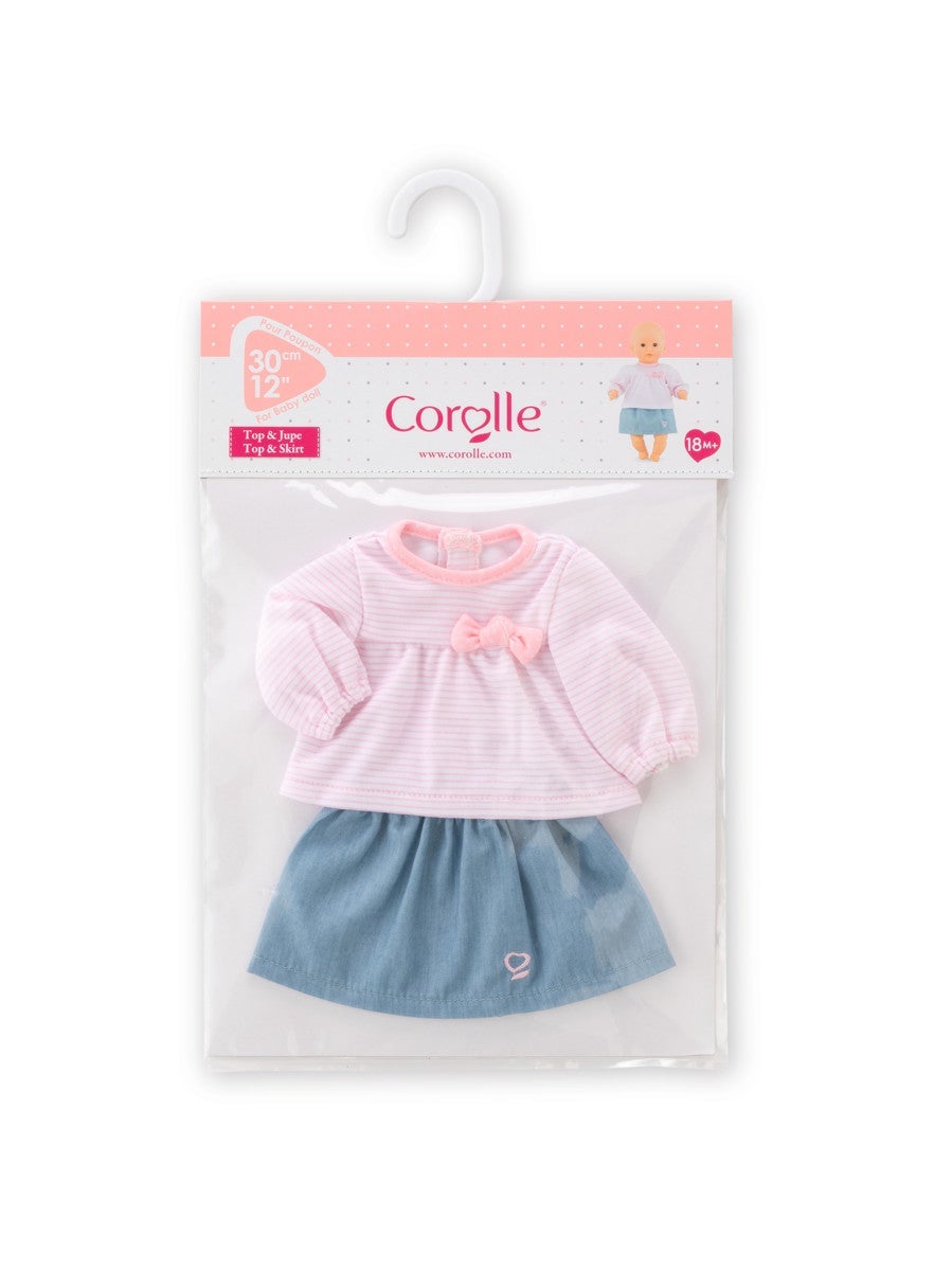 Dukke Corolle 30cm Topp & Skjørt