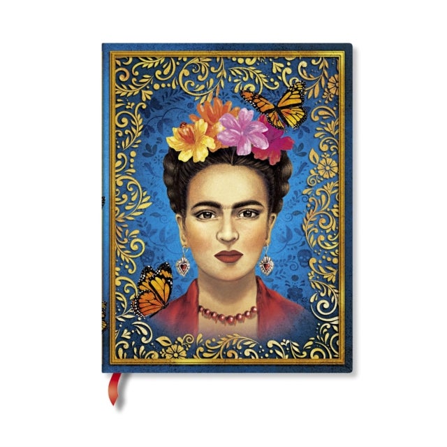 The Colourful Portrait Midi Lined Hardcover Journal, 144pg, 120GSM by Paperblanks (Viva Frida)