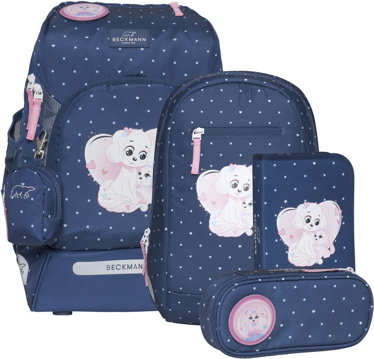 Skolesekk 1.kl Pet Friends Blue Active Air FLX