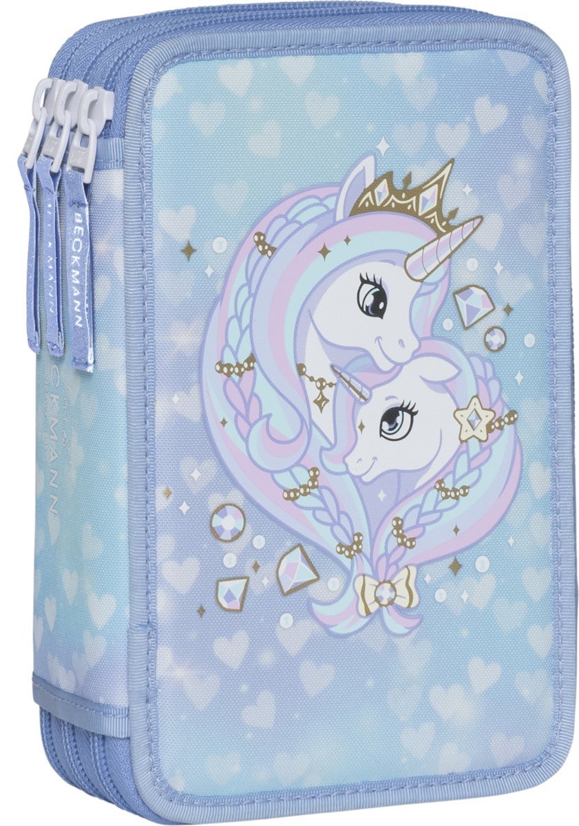 Pennal Unicorn Princess Ice Blu Trelags m/innhold - Beckmann