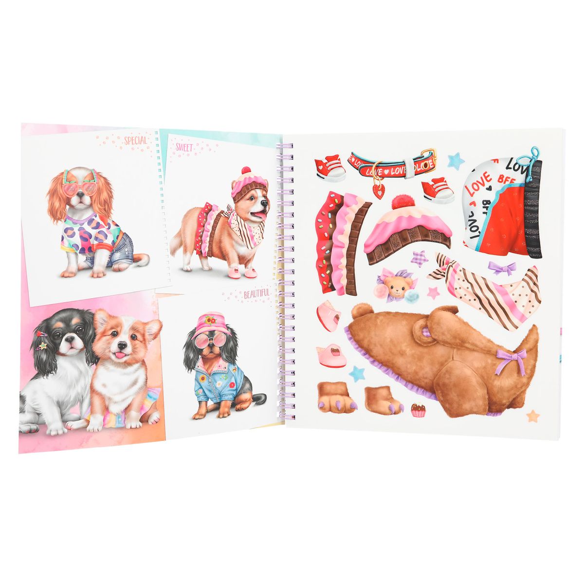 Aktivitetsbok Create Your Doggy Coloring Book Topm
