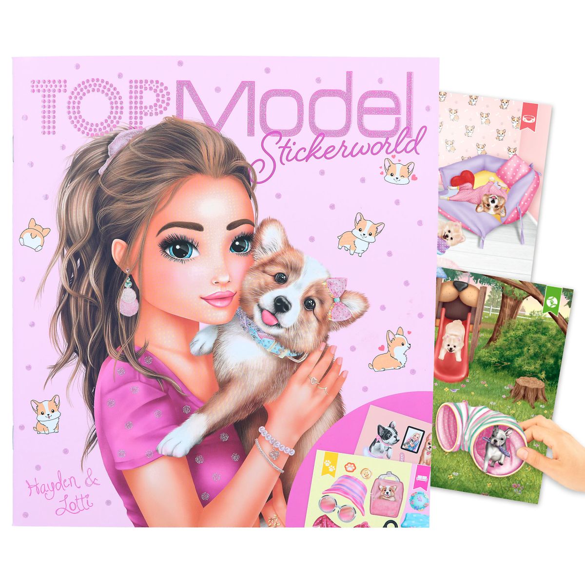 Aktivitetsbok Stickers World Corgi Topmodel