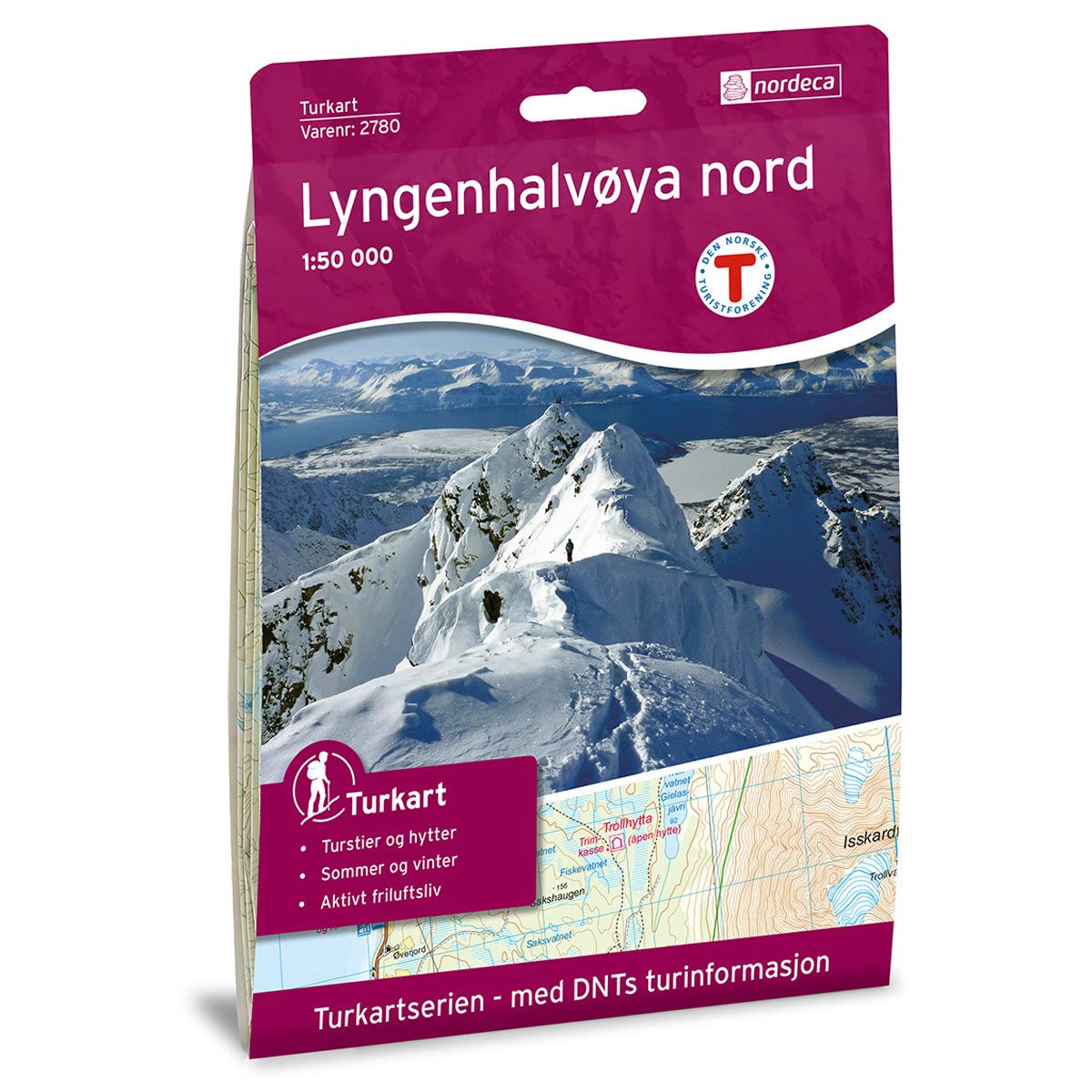 Lyngenhalvøya Nord - Turkart 1: 50 000