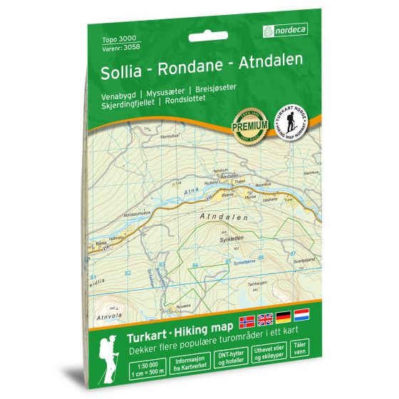 Sollia 1:50 000 - Topo 3000