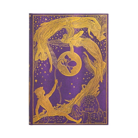 Kalender Paperblanks 12m 2023 Midi Violet Fairy