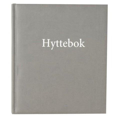 Hyttebok Nøytral 21x24cm Grå