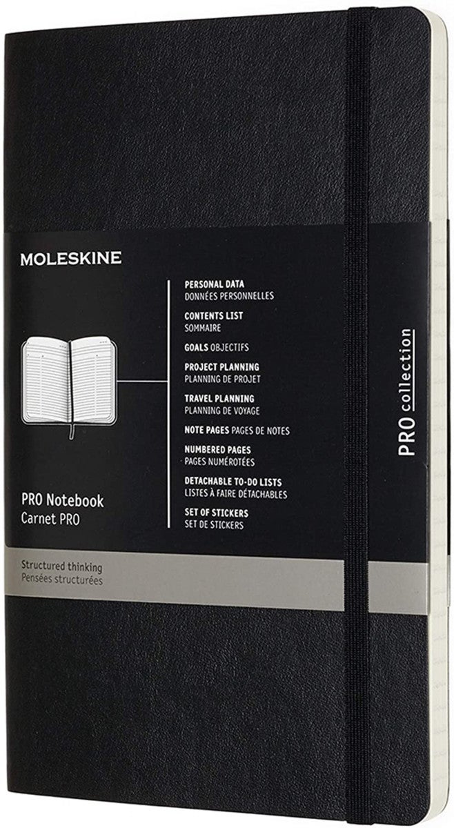 PRO NOTEBOOK LARGE SOFT BLACK