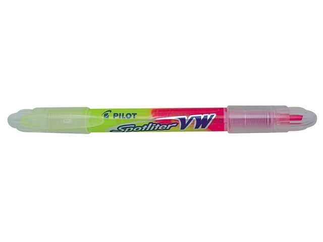 Tekstmarker Pilot Begreen Twin gul/rosa