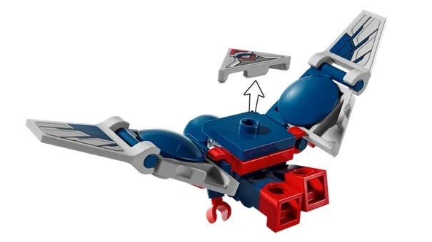 Lego Captain America i kamp mot Red Hulk 76292