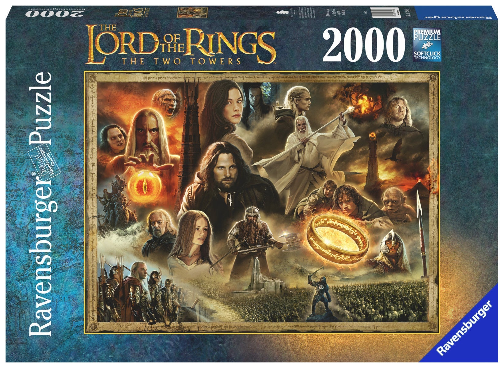 Puslespill 2000 LOTR The Two Towers Ravensburger