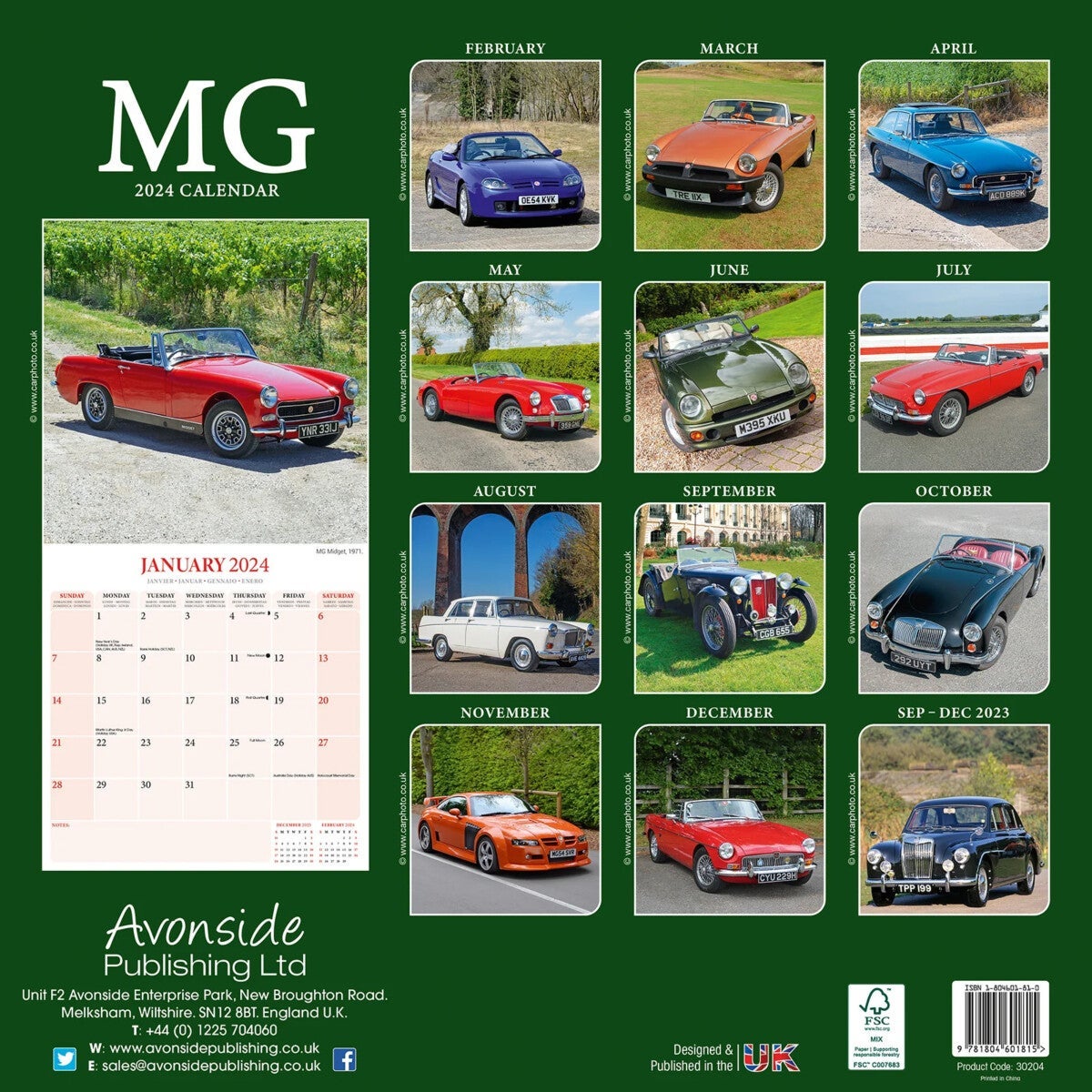 Kalender 2024 MG 30x30cm