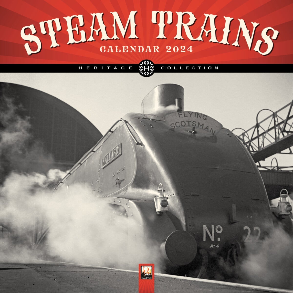 Kalender 2024 Steam Trains 30x30cm