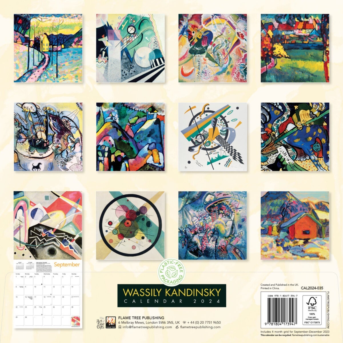 Kalender 2024 Wassily Kandinsky 30x30cm