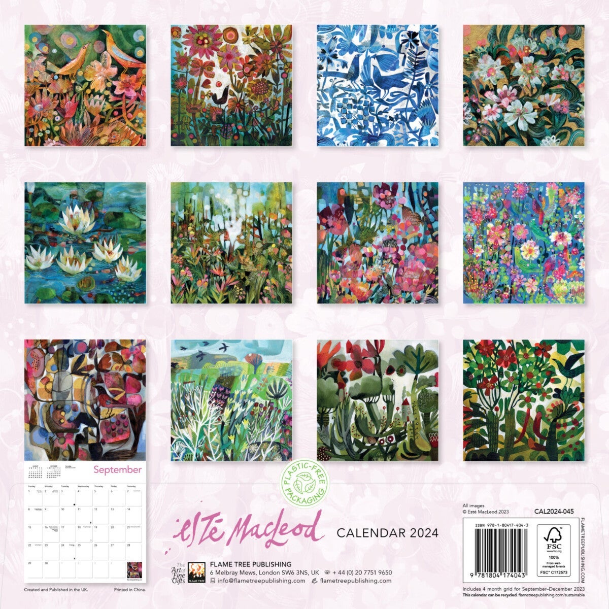 Kalender 2024 Este Macleod 30x30cm