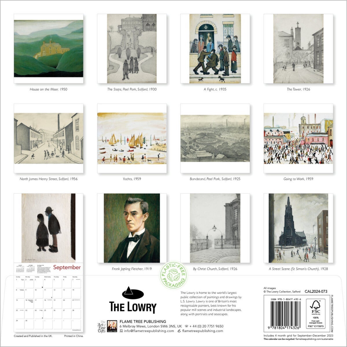 Kalender 2024 LS Lowry 30x30cm