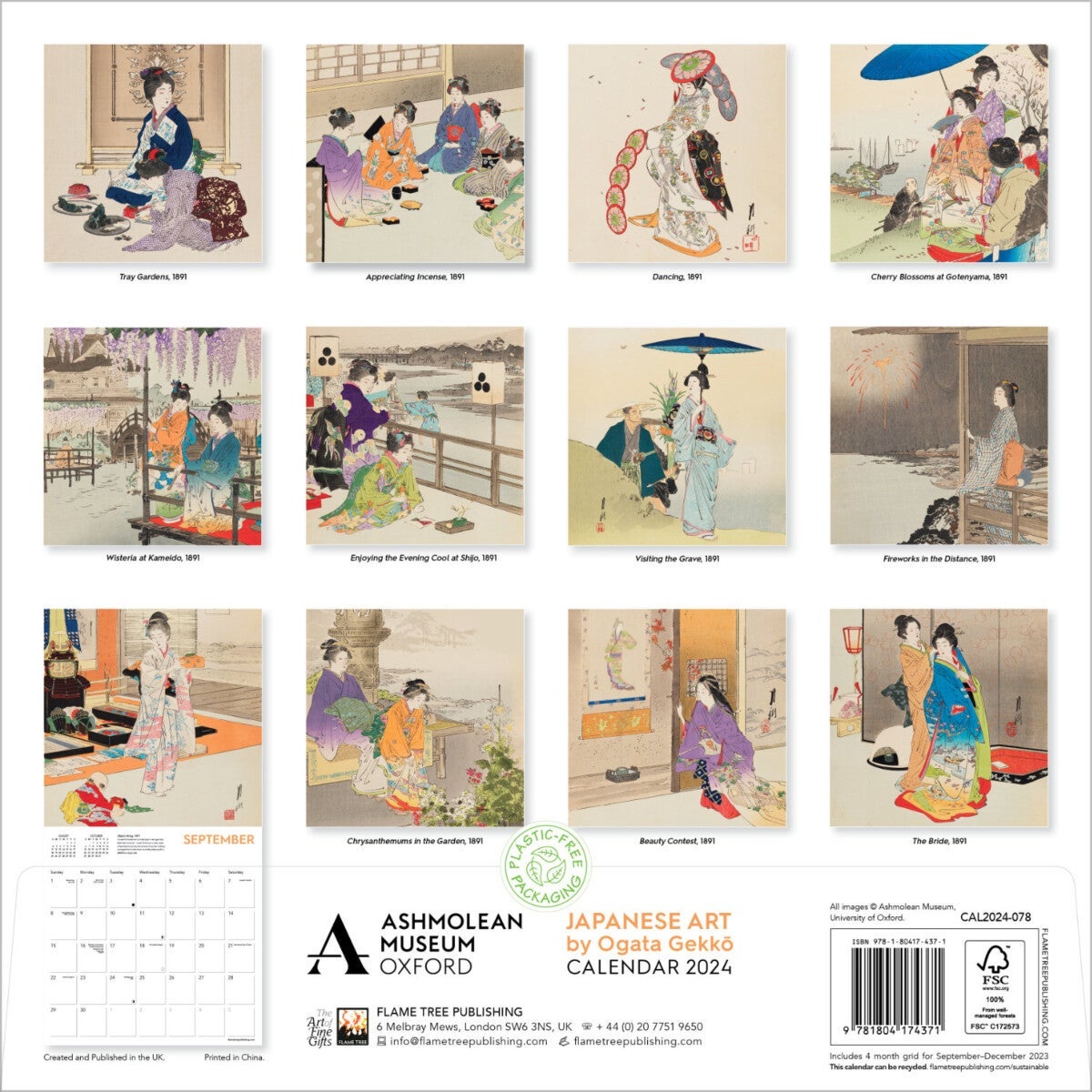 Kalender 2024 Japanese Art 30x30cm