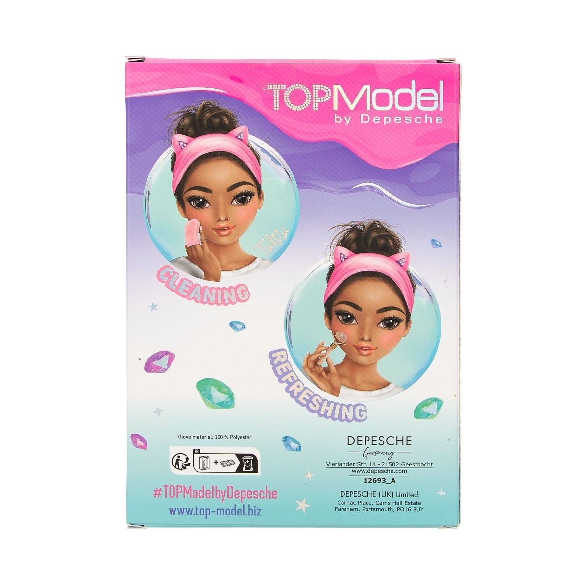 Mini Face Roller Sett Rosenkvarts Beauty&Me Topmod