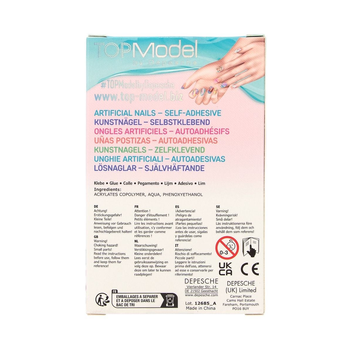 Selvklebende Negler  Beauty&Me Topmodel