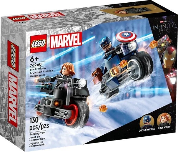Lego Motorsyk. Black Widow & Captain America 76260