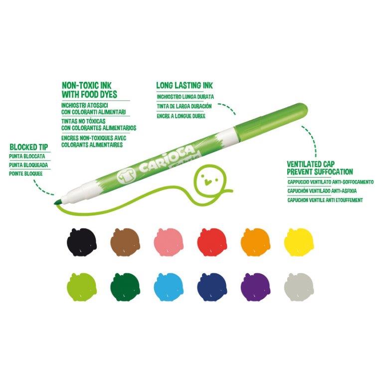 Tekstiltusjer Carioca 10 Stk