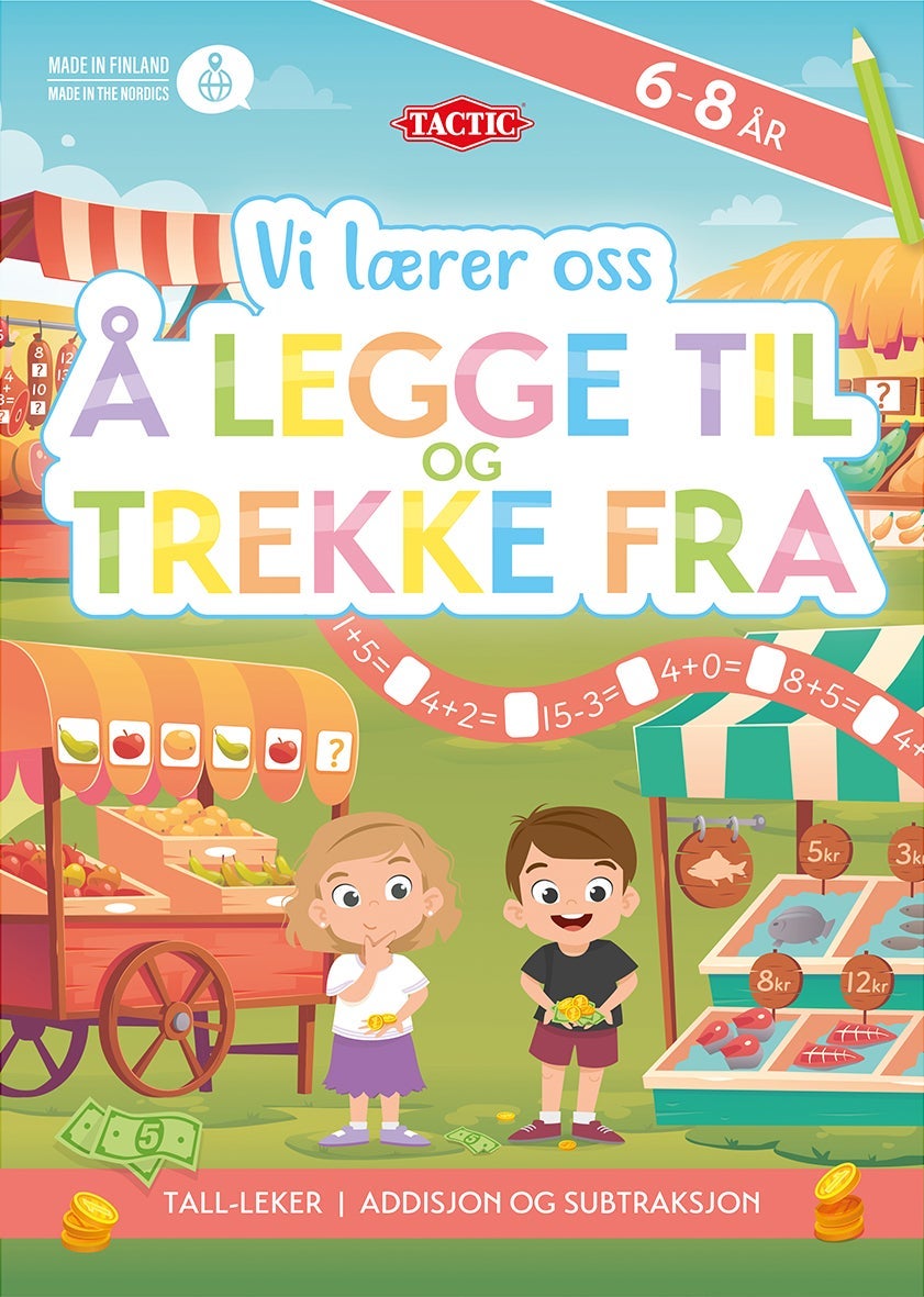 Lek og Lær Legge Til og Trekke Fra Akt Hefte