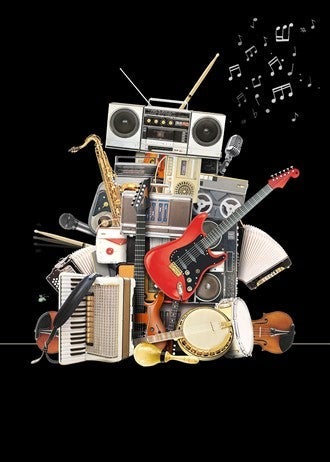Doble kort 167x118 Jewels Music Robot