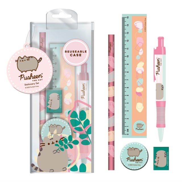 Skrivesett Pusheen 5 deler