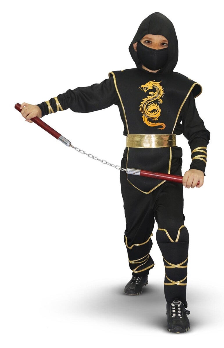 Rio Golden Ninja Drakt 140cm