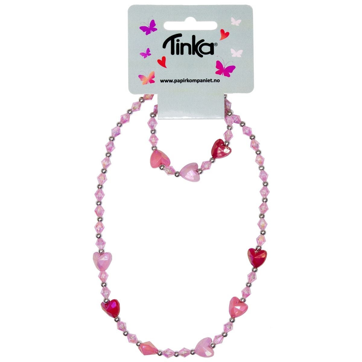Halskjede m/armbånd Hjerter