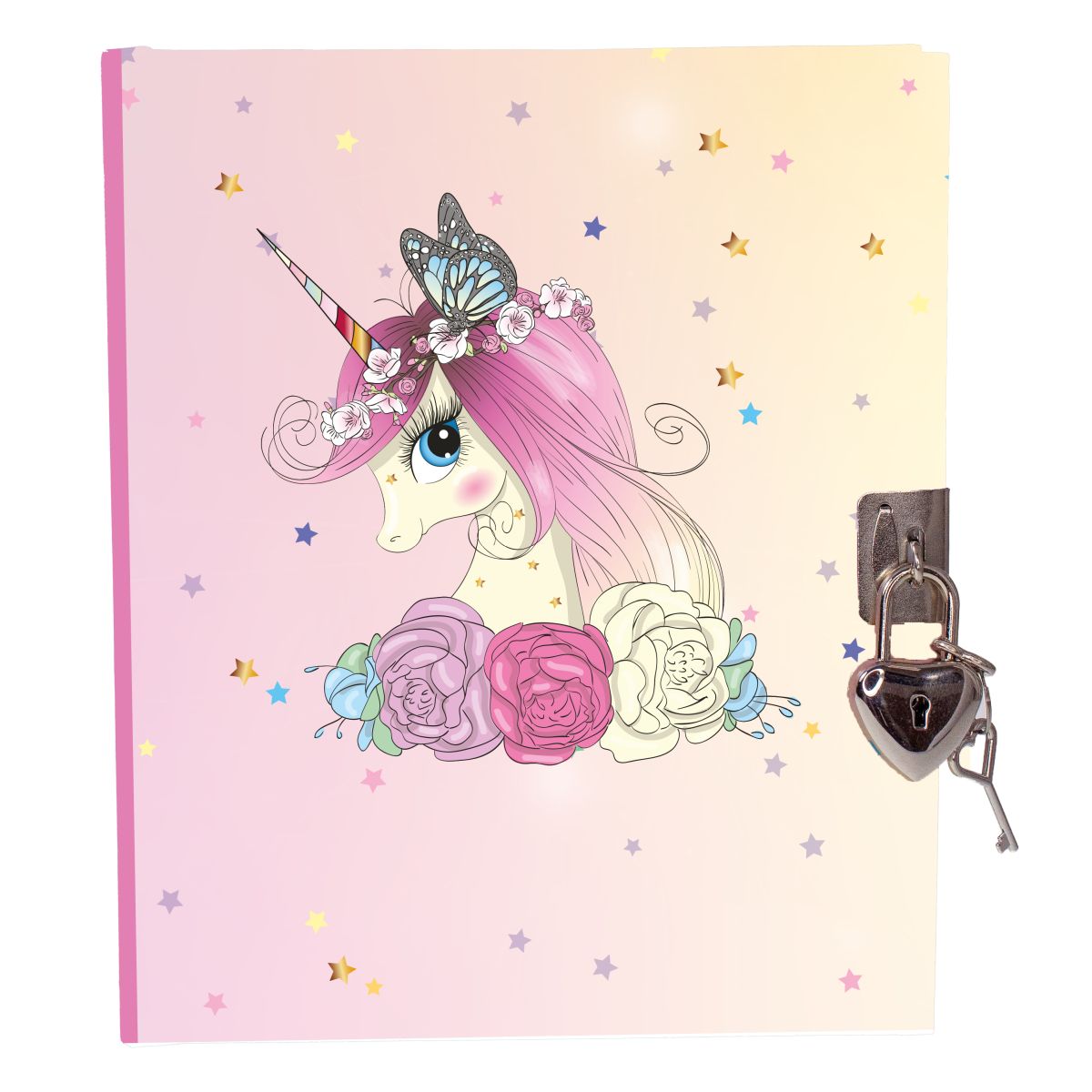 Dagbok m/lås Unicorn Tinka