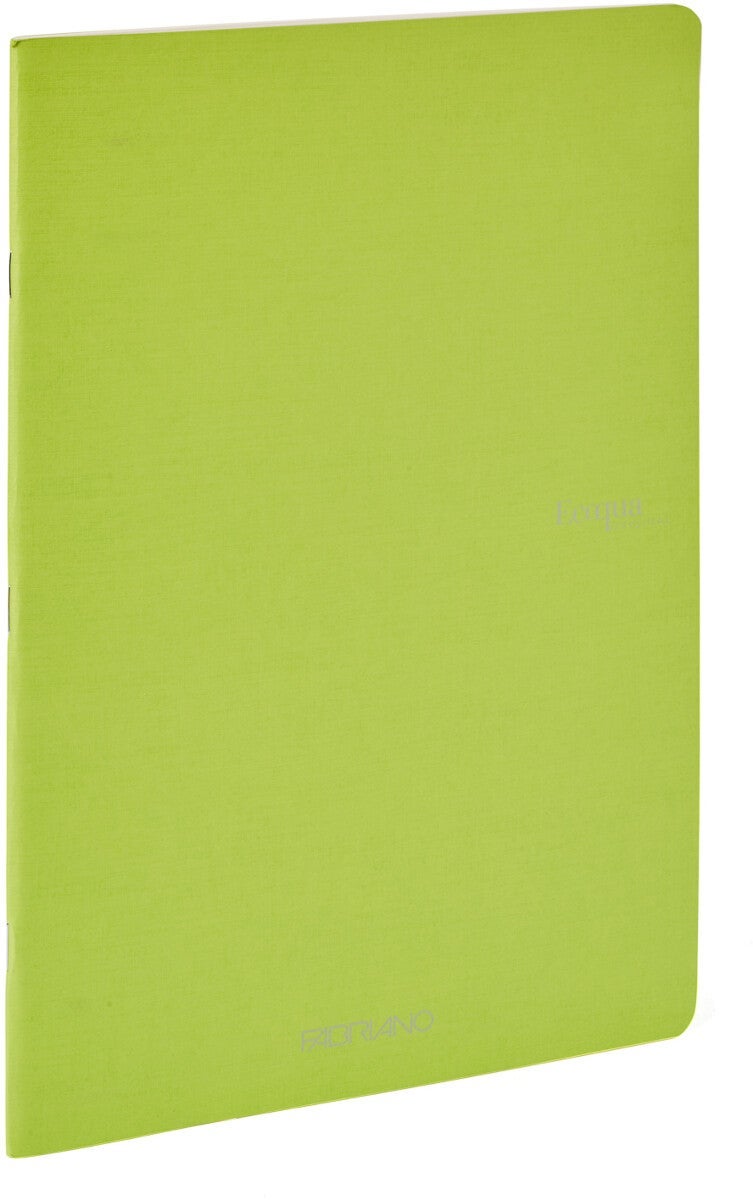Notatbok EcoQua Original Stiftet A4 Linjert Lime - Stiftet