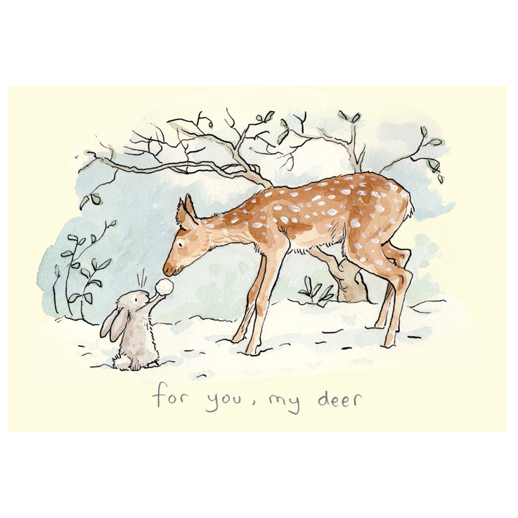 Julekort Two Bad Mice For You my Deer
