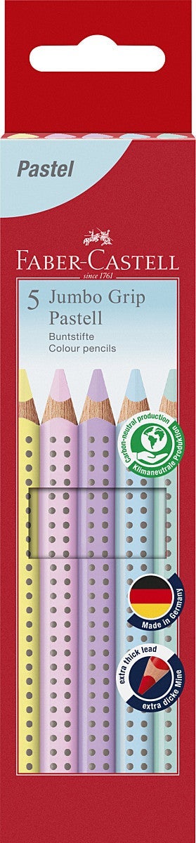 Fargeblyant Pastell Jumbo Grip 5 Pk
