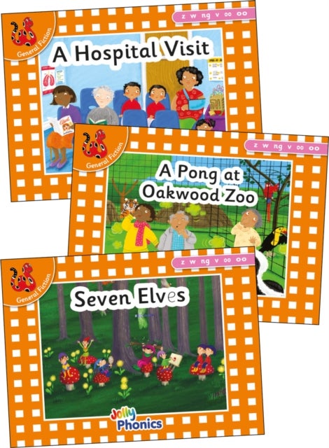 Jolly Phonics Orange Level Readers Set 5 - in Precursive Letters (British English edition)