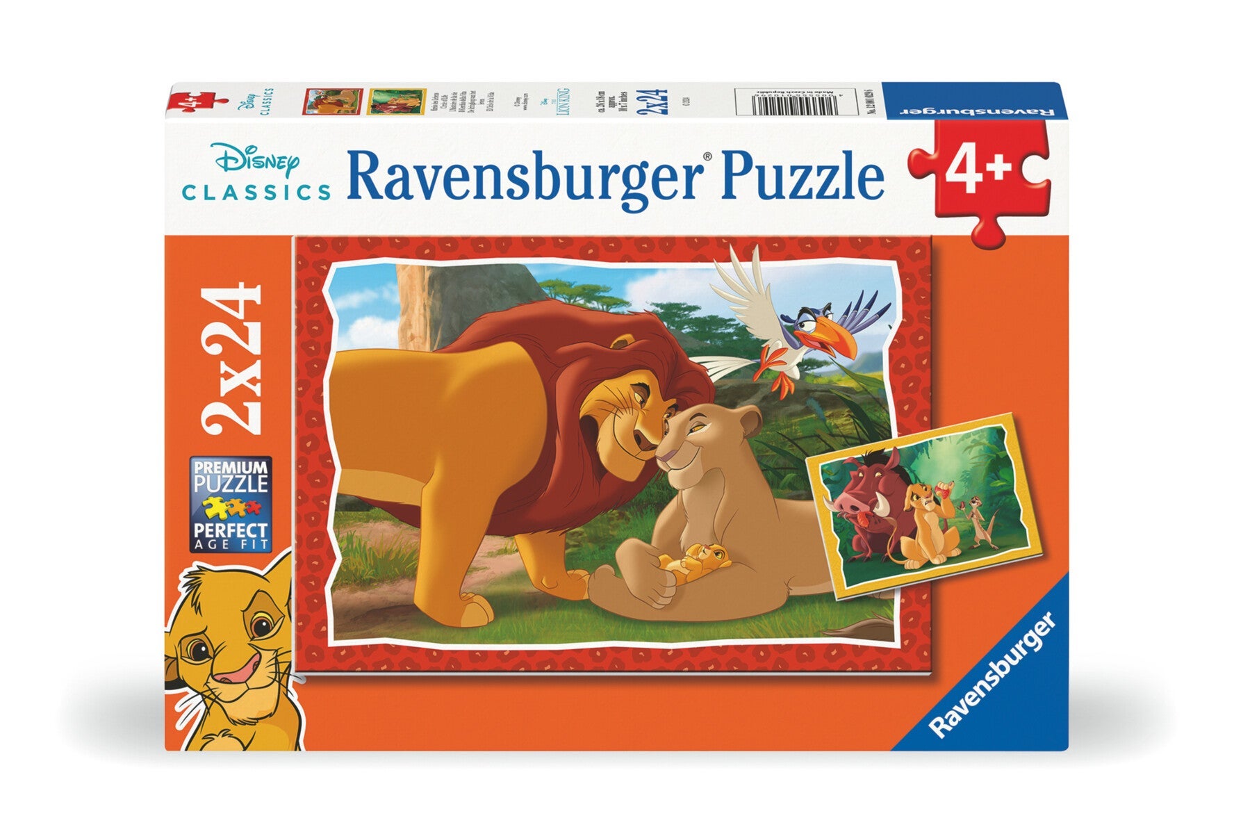 Puslespill Løvenes Konge 2X24P Ravensburger