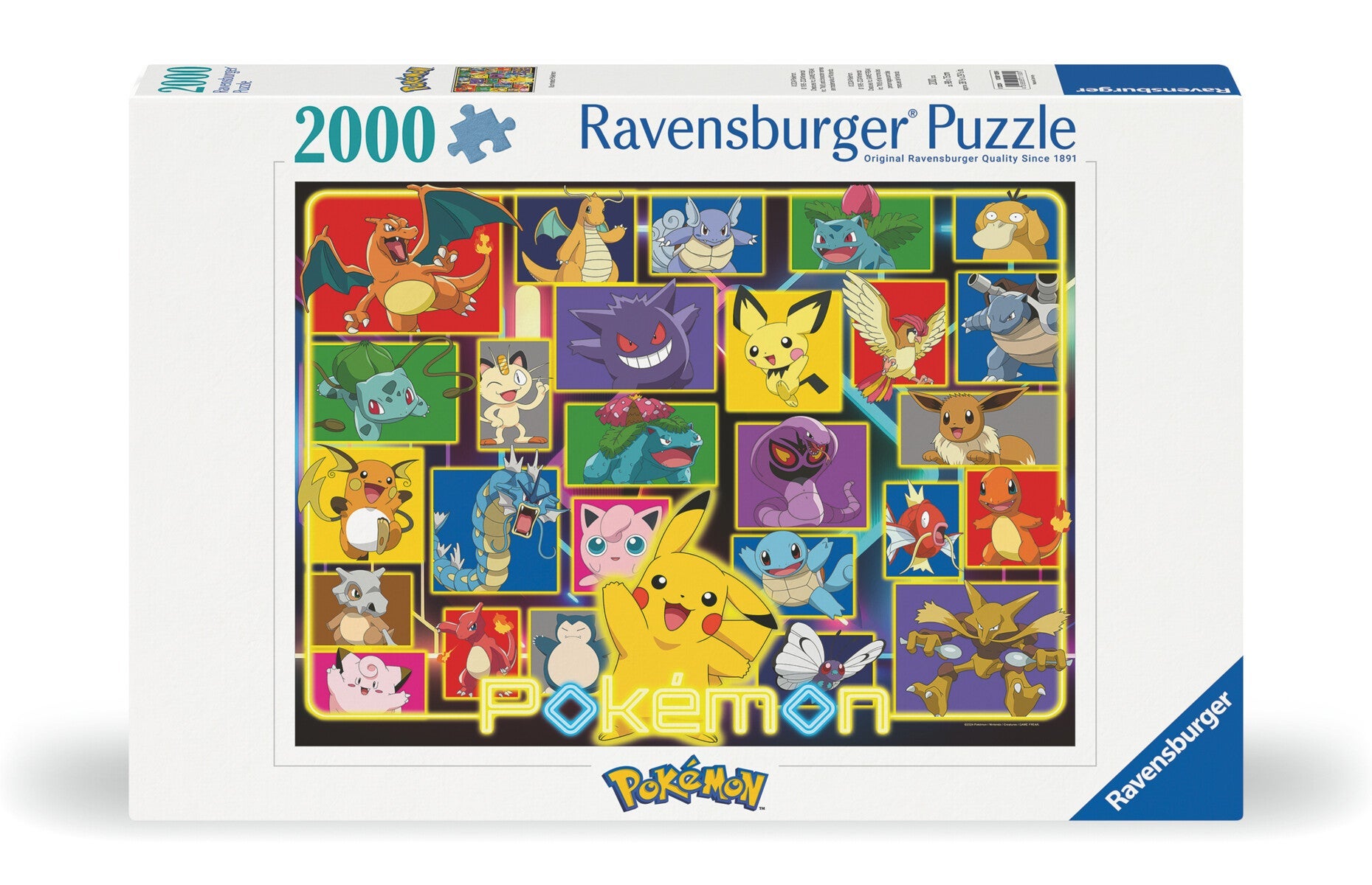 Puslespill 2000 Pokemon Ravensburger