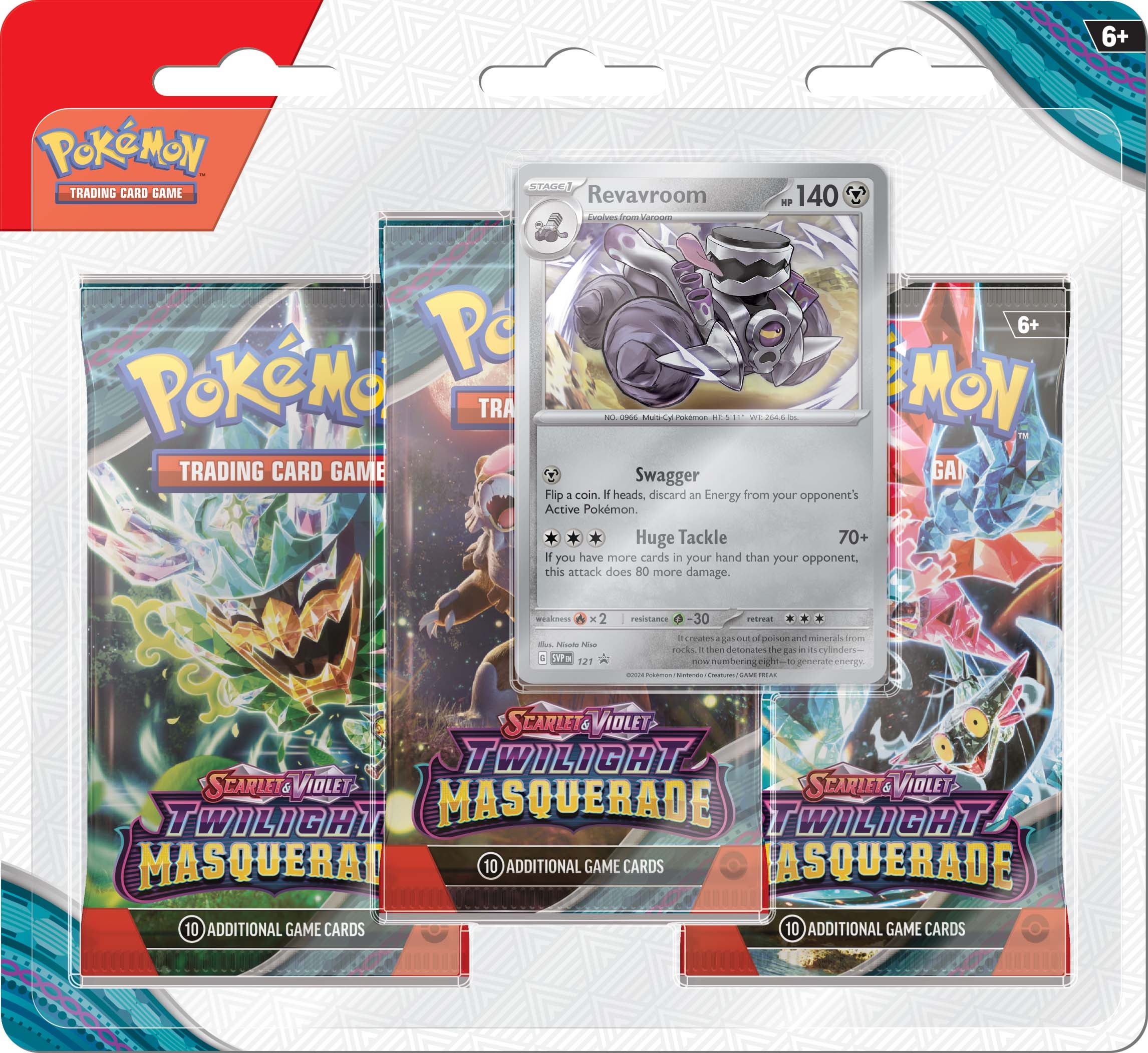 Pokemon SV6 Twilight Masquerade Blister 3pk