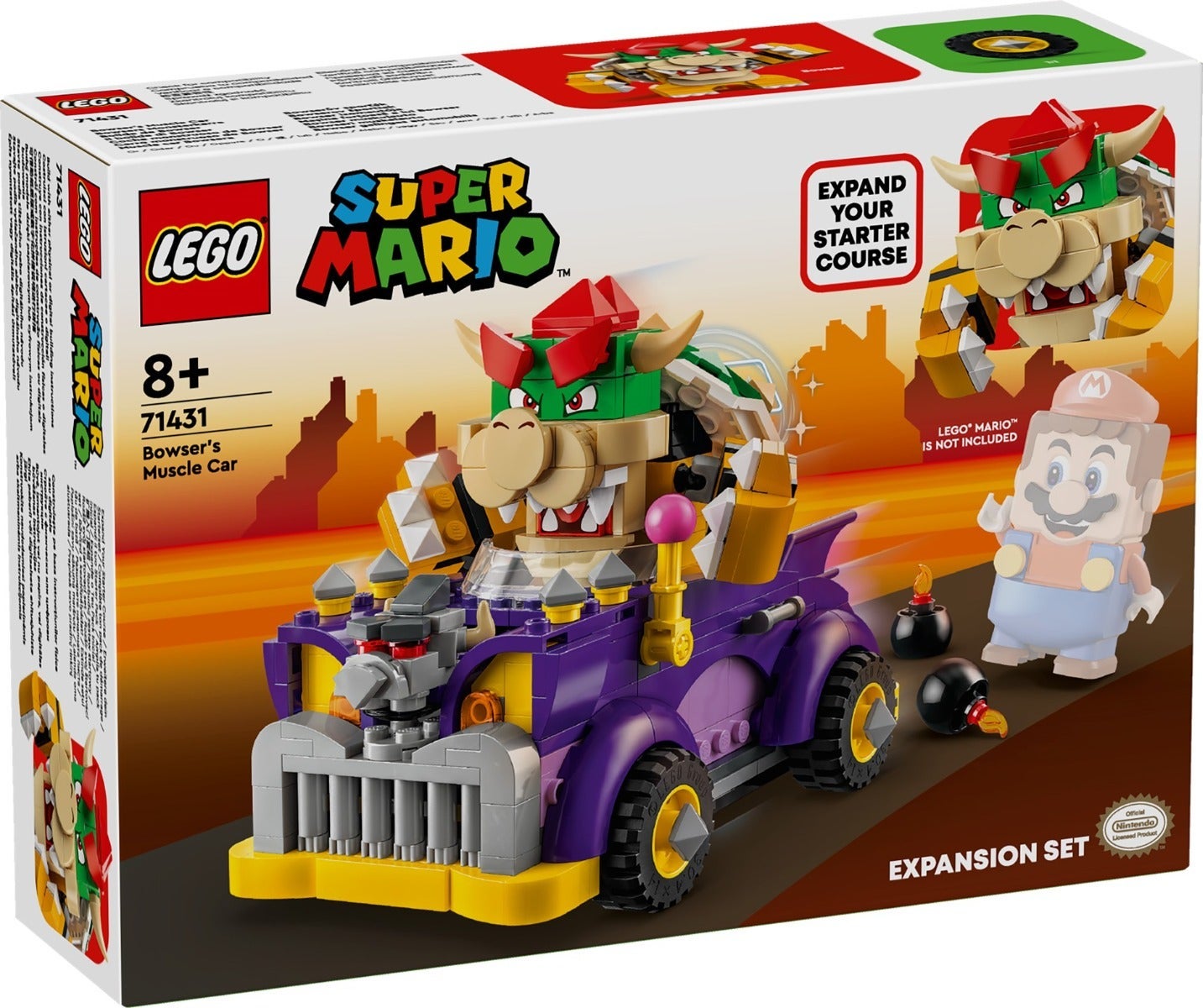 Lego Ekstrabanesettet Bowsers muskelbil 71431