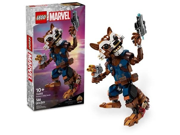 Lego Rocket og Groot som liten 76282