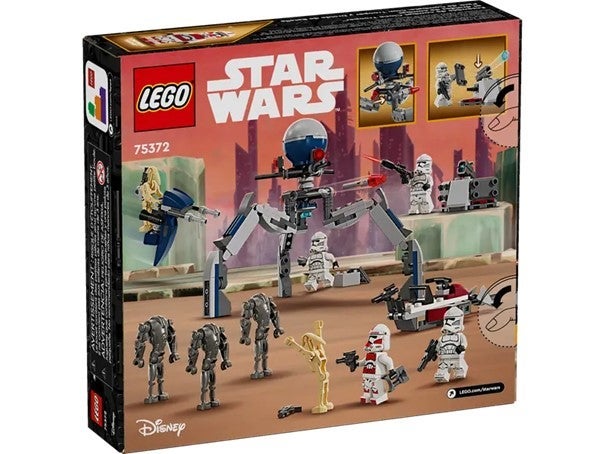 Lego Stridspakke m/klonesoldat og kampdroide 75372