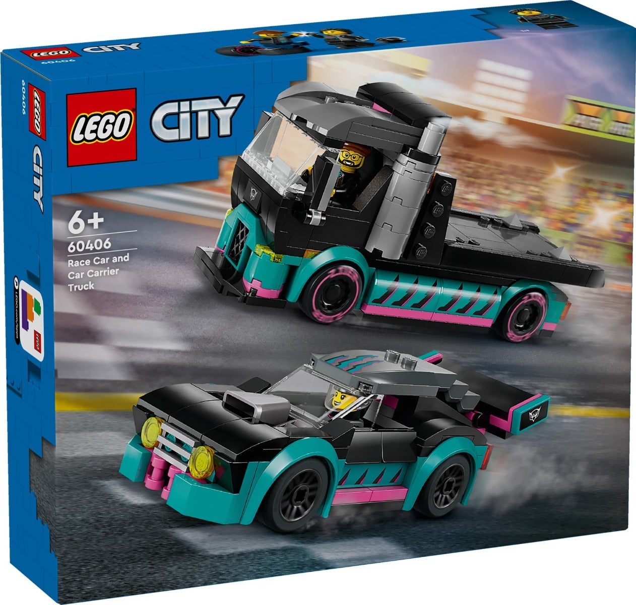 Lego Racerbil og transporttrailer 60406