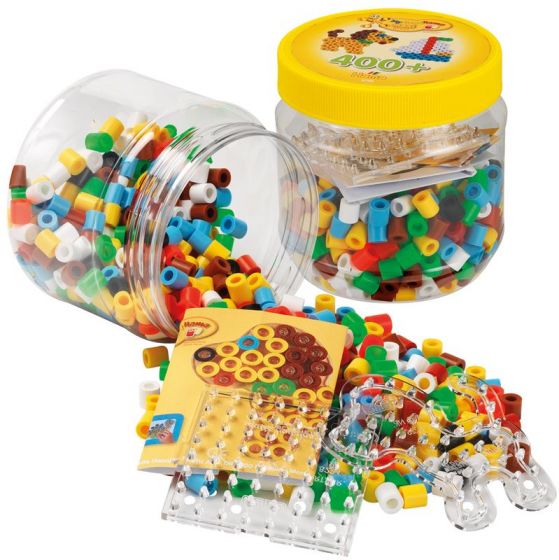 Hama Maxi Perler Gul Boks 400 Stk