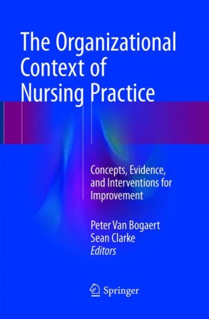 The Organizational Context of Nursing Practice - Concepts, Evidence, and Interventions for Improvement