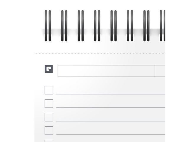Notatbok Oxford to-do-list 12,5x20 ass