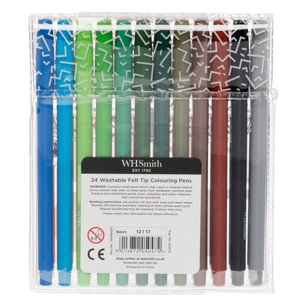 Tusjpenner Filtspiss Ass. Farger 24 pk