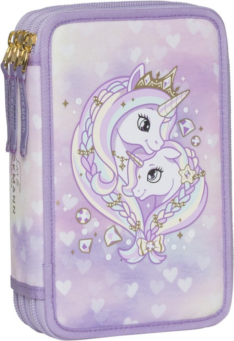 Pennal Unicorn Princess Purple Trelags m/innhold - Beckmann