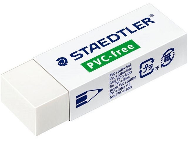 Viskelær Staedtler PVC fritt 45x19x13mm
