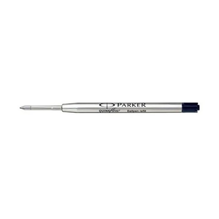 Parker Kulepennrefil Sort Medium Quink Flow - Blister
