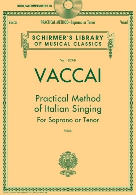Practical Method of Italian Singing - For Soprano or Tenor