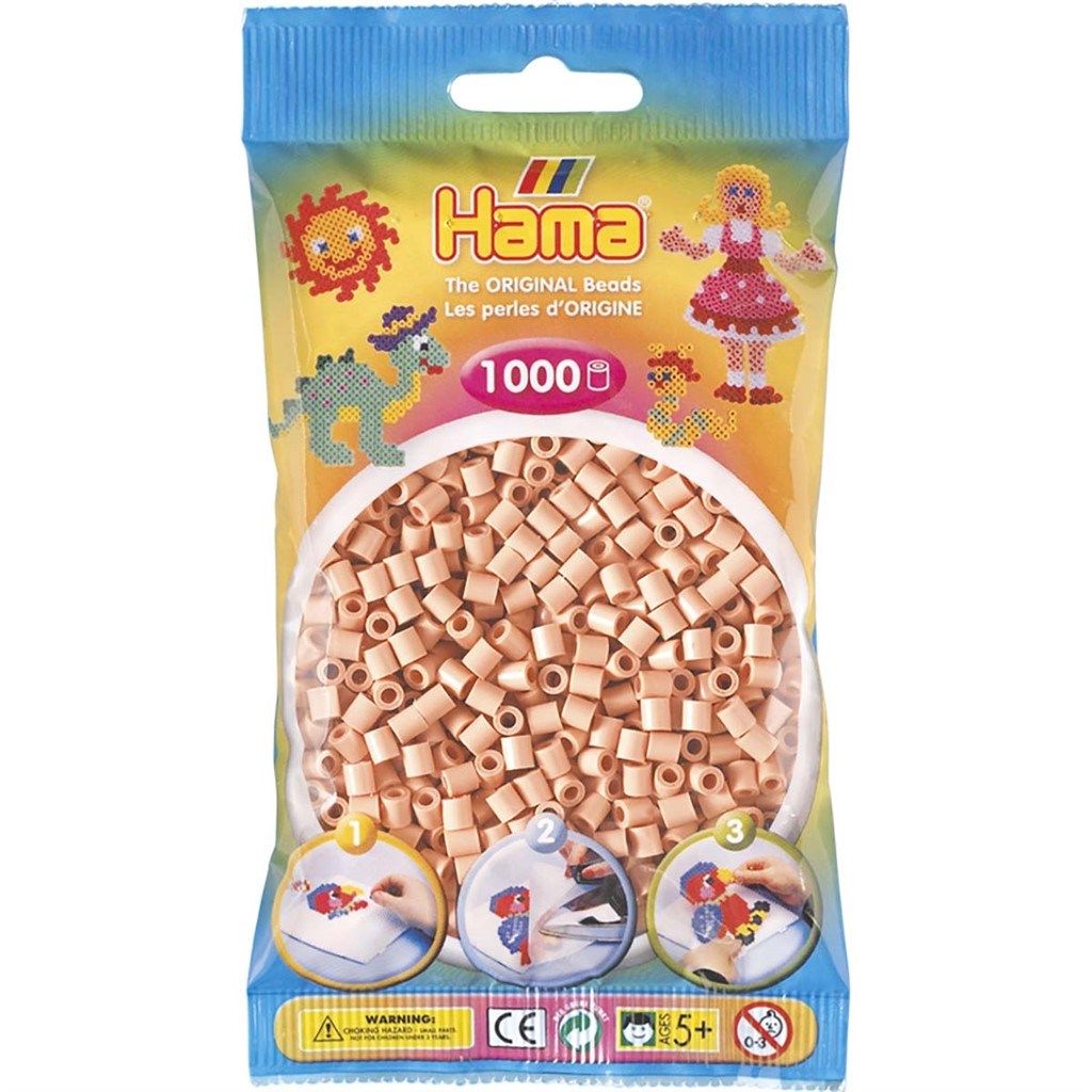 Hama Midi Perler 1000 Stk Lys Rosa/Beige